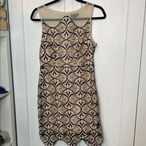 Topshop | Embroidered Lace Dress - Pink Cream Sage Green Blacks - US6 - Mesh upp